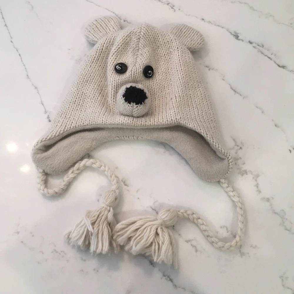 Wool Polar Bear Hat